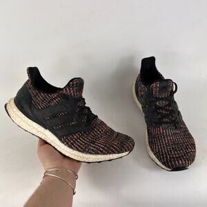 Adidas Ultra Boost 3.0 women's size 9.5 black multi color athletic sneakers